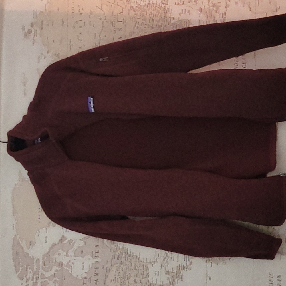 Maroon Full Zip Patagonia Jacket